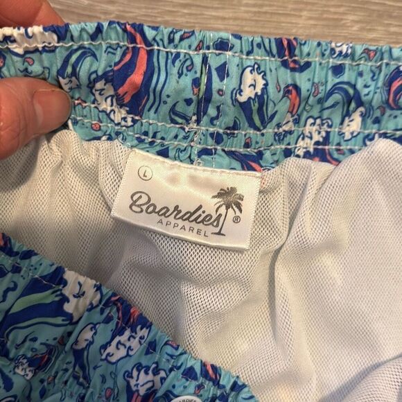 Boardies Men’s Swim Trunks – Wave Pattern, Size Large - Picture 10 of 11